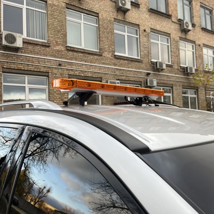 Стробоскоп-мигалка на дах авто LED 100см, 12/24v жовтий помаранчевий