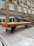 Стробоскоп-мигалка на дах авто LED 100см, 12/24v жовтий помаранчевий