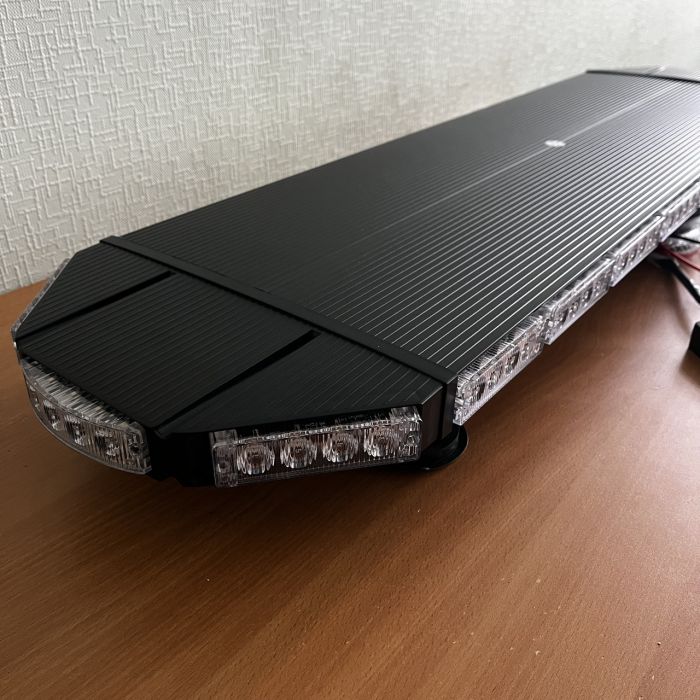 Стробоскоп-мигалка на дах авто LED 125см, 12/24v жовтий помаранчевий