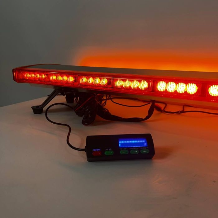 Проблискова панель на дах авто 108 см 80 LED помаранчева