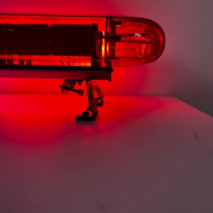 Світлоакустина панель з вбудованим СГП синьо-червоний на дах авто 120 см