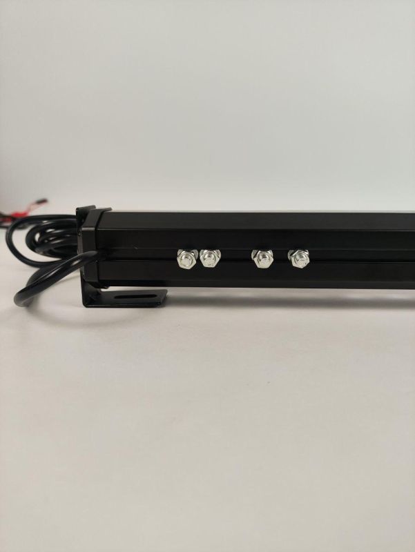 Синя led балка 65см 24W стробоскоп мигалка під лобове скло