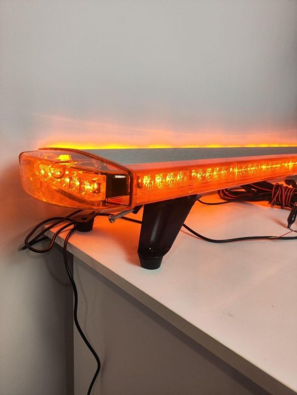 Мигалка на дах автомобіля 145 см жовта 108LED, проблискова панель