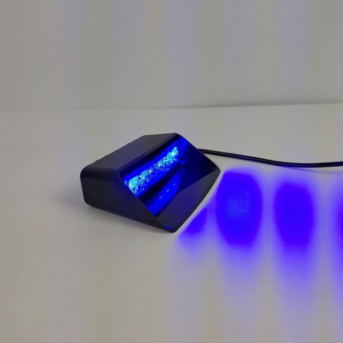 Стробоскоп мигалка під лобове скло 12 см 6led синій